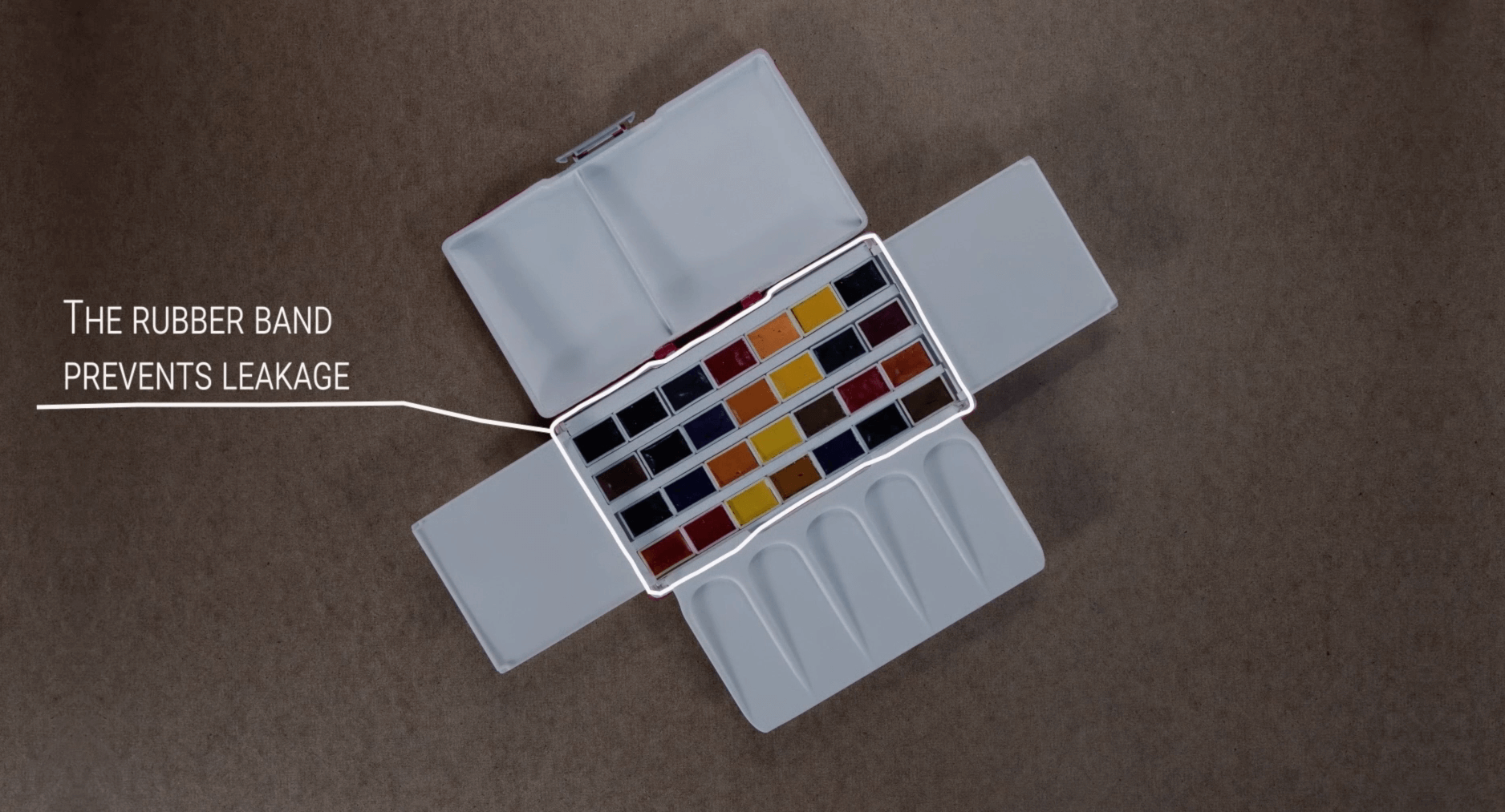 Кейс рекламного ролика пенала для акварельных красок Simple
