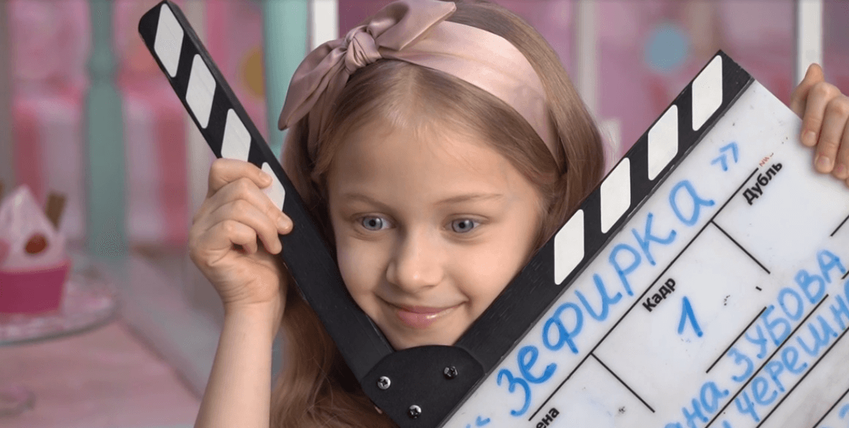 Съёмки рекламы для бренда детской косметики Зефирка